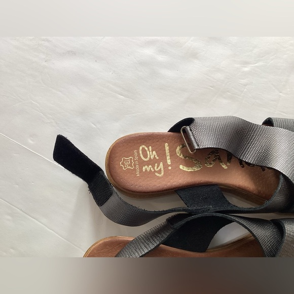 Oh! My Sandals, top Spanish sandal brand, size 40, like new. Silver - Picture 2 of 8
